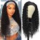 G&amp;T Wig Headband Wigs for Black Women Wet and Wavy Headband Wig Curly Wave Synthetic Wigs Glueless Heat Resistant Long Wigs for Daily Party Use (24 inches)