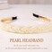 White Pearl Headbands Bridal Headband Bling Faux Pearl Hairbands Wedding Hair Accessories for Women