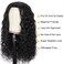 Water Wave Headband Wig Human Hair for Black Women 18 Inch Wet and Wave Headband Wig Brazilian Virgin Hair Glueless None Lace Front Water Wave Wigs Human Hair Natural Black 150% Density
