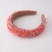 Rhinestone Padded Headbands for Women - Wedding, Birthday, Prom, Pageant, Party, Christmas, Halloween Hair Accessories, Red