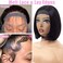 Adjustable Elastic Bands for Wigs and Lace Frontals - 4 Pcs Melt-Resistant Grip Bands, Edge Wraps to Lay Edges and Keep Wigs in Place