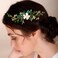Green leaf Flower Hair Piece Bridal Hair Comb for Bride Bridesmaid Bride Hair Accessories Wedding Headband