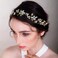 Green Bridal Headband for Bride Leaf Flower Hair Piece Green Rhinestone Headband Hair Piece Accessories for Women Girls Party VSCO