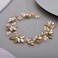 Green Bridal Headband for Bride Leaf Flower Hair Piece Green Rhinestone Headband Hair Piece Accessories for Women Girls Party VSCO