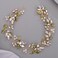 Green Bridal Headband for Bride Leaf Flower Hair Piece Green Rhinestone Headband Hair Piece Accessories for Women Girls Party VSCO