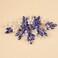 Crystal Rhinestone Hair Comb with Floral Accents, Bride Headpiece, Wedding Hair Accessories, Handmade Hairband for Women and Girls (blue)