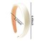 Satin White Padded Hairbands for Women and Girls - Wide Non-Slip Soft Fabric Hair Accessories