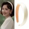 Satin White Padded Hairbands for Women and Girls - Wide Non-Slip Soft Fabric Hair Accessories