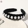Pearl Headband Fashion Velvet Pearl Headband Beads Hair Hoop Faux Pearl Padded Headband for woman hair Massage Rubber Bristles Curry Comb Efficient Hair Remove Brush Tool