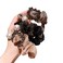 3Pcs Rhinestone Pearls Scrunchies Hair Ties Silk Satin Scrunchy Hair Elastics Bands Ponytail Holder Hair Accessories for Women Girls