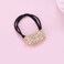 Rhinestone Glitter Ponytail Holder Hair Cuffs Elastic Hair Tie Band for Women Girls Scrunchies, Pack of 2