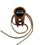 Leather Ponytail holder,Leather Hair Ties,Ponytail,Braid Holder,Long Hair Accessories,Handmade,Crazy Horse Leather (coffee color)