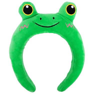 YARIEW Frog Ears Headband Plush Animal Ears Headband Frog Headband Spa Face Wash Headband Cute Ears Head Band Frog Costume Party Hair Accessories for Adult Women Kids