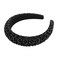 YISSION 1PC Black Rhinestone Headband for Women Girls Non Slip Head Bands Fashion Jeweled Hairband Sparkly Crystal Headbands for Women Bling Hair Accessories for Women Girls Wedding Prom Holiday