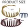 6 PCS Zig Zag Headbands for Women and Girls Shark Teeth Plastic Hair Band 90s Fashion Non Slip Comb Effortless Spike Headband