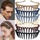 6 PCS Zig Zag Headbands for Women and Girls Shark Teeth Plastic Hair Band 90s Fashion Non Slip Comb Effortless Spike Headband