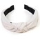 Leather Headbands for Women Knotted Fashion Women Headbands Creamy White Top Knot Headband for Girls Hairband for Women Hair Accessories