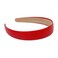 Red Headbands for Women 1 Inch Christmas Headbands Wide Thick Red Hairband Faux Leather Headband for Women and Girls Fashion Plastic Hard Head Band Solid Colors