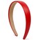 Red Headbands for Women 1 Inch Christmas Headbands Wide Thick Red Hairband Faux Leather Headband for Women and Girls Fashion Plastic Hard Head Band Solid Colors