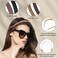 3 Pcs No Pressure Headbands for Women, Headbands for Glasses Wearers, Comfortable Sunglass Headbands, Hair Band for Eyewear, No Headache Headband with Teeth, Matte Black Coffee Khaki