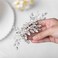 Catery Rhinestone Wedding Hair Comb Silver Crysatl Bridal Hairpieces Bridesmaid Clips Accessories for Brides and Women (Silver)
