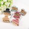 6pcs Mini No-Slip Grip Jaw Hair Clips Acrylic Hair Claws Pins Clamps for Girls and Women