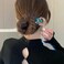 Honbay Fashion Long Hair Decoration Chinese Traditional Style Retro Tassel Alloy Blue Butterfly Hair Stick Hair Chopsticks Hairpin Chignon Pin