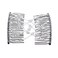LOVEF 2Pcs Magic Hair Comb Clip for Women Girls Beaded Flower Barrette Hairpin Elastic Double Hair Combs Clips Hair Accessories