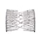 LOVEF 4Pcs Fashion Magic Beads Elasticity Double Hair Comb Clip Stretchy Hair Combs Clips