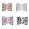 LOVEF 4Pcs Fashion Magic Beads Elasticity Double Hair Comb Clip Stretchy Hair Combs Clips