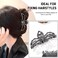 Spider Metal Hair Clip, 1Pcs Gunmetal Spider Hair Claw Clip for Thin Hair Punk &amp; Y2K-Style Hair Accessories Decorations