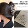 Wavy Irregular Shape Metal Hair Clip, 1Pcs Silver Shark Claw Non-slip Head Clip - Elegant Hair Accessories for Daily Hair Accessories Decorations