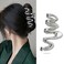 Wavy Irregular Shape Metal Hair Clip, 1Pcs Silver Shark Claw Non-slip Head Clip - Elegant Hair Accessories for Daily Hair Accessories Decorations