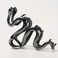 Black Snake Metal Hair Clip, 1Pcs 4.52Inch, Elegant Wavy Snake Design, Strong Hold Grip for Thin/Thick Hair, Daily Wear Women's Hair Accessory