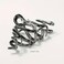 Black Snake Metal Hair Clip, 1Pcs 4.52Inch, Elegant Wavy Snake Design, Strong Hold Grip for Thin/Thick Hair, Daily Wear Women's Hair Accessory