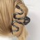 Black Snake Metal Hair Clip, 1Pcs 4.52Inch, Elegant Wavy Snake Design, Strong Hold Grip for Thin/Thick Hair, Daily Wear Women's Hair Accessory