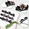 4PCS Sparkling Crystal Stone Braided Hair Clips - Decorative Hair Clips Suitable for Thick and Thin Hair, Girls/Women Hair Accessories, For Styling Partitions