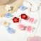 10 PCS Flower Hair Clips Hawaiian Flower Clip for Hair Accessories Women Bohemian Flower Hairpin for Girl Seaside Holiday Wedding (Red/Pink/Blue)