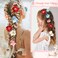 10 PCS Flower Hair Clips Hawaiian Flower Clip for Hair Accessories Women Bohemian Flower Hairpin for Girl Seaside Holiday Wedding (Red/Pink/Blue)
