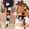 10 PCS Flower Hair Clips Hawaiian Flower Clip for Hair Accessories Women Bohemian Flower Hairpin for Girl Seaside Holiday Wedding (Red/Pink/Blue)