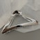 Triangle Hair Claw Clip Hollow Triangle Hair Clips Medium Metal Hair Claw for Women Girls Non-Slip Strong Grab Clips Shark Barrette Hair Clamps Hair Accessories for Thick Hair(Silver)