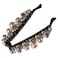 Pearl Banana Clips,Crystal Rhinestone Hair Clip Cute Hair Claw Clips Vertical Clip Ponytail Holder Jaw Clips Barrette Hairpin for Women Hair Jewelry(coffee)