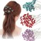 AKOAK 20 Pcs U-shaped Butterfly Rhinestone Hair Clip Crystal Hair Accessories Rhinestone Wedding Hair Clip for Bridal Wedding Party Girls (Light Purple)