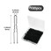 100 PCS Invisible Wave Hairgrip U Shaped Hair Pins Kit Large Heavy Duty Crinkled Hair Pins for Women and Ballet Bun with Box (2.4 in, Black)