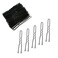 100 PCS Invisible Wave Hairgrip U Shaped Hair Pins Kit Large Heavy Duty Crinkled Hair Pins for Women and Ballet Bun with Box (2.4 in, Black)