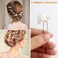 Wedding Pearl Hair Pins (12 PCS) - U Shaped Hair Accessories for Bridal Women (Silver)