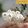 Wedding Pearl Hair Pins (12 PCS) - U Shaped Hair Accessories for Bridal Women (Silver)