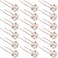 WILLBOND 18 Pcs Pearl Hair Pins Bridal Wedding Hair Accessories Crystal Bobby Pin for Brides Bridesmaids Flower Women Girls(Rose Gold)