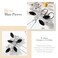 Unicra Bride Wedding Crystal Hair Pins Flower Bridal Hair Pieces Wedding Hair Accessories for Women and Girls Pack of 3 (Black)