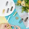 UNICRAFTALE Hair Barrettes Settings - 20Pcs 5 Colors Brass Blank Metall Hair Clips with Glass Cabochons for DIY Resin Barrettes and Women's Headwear Accessories
